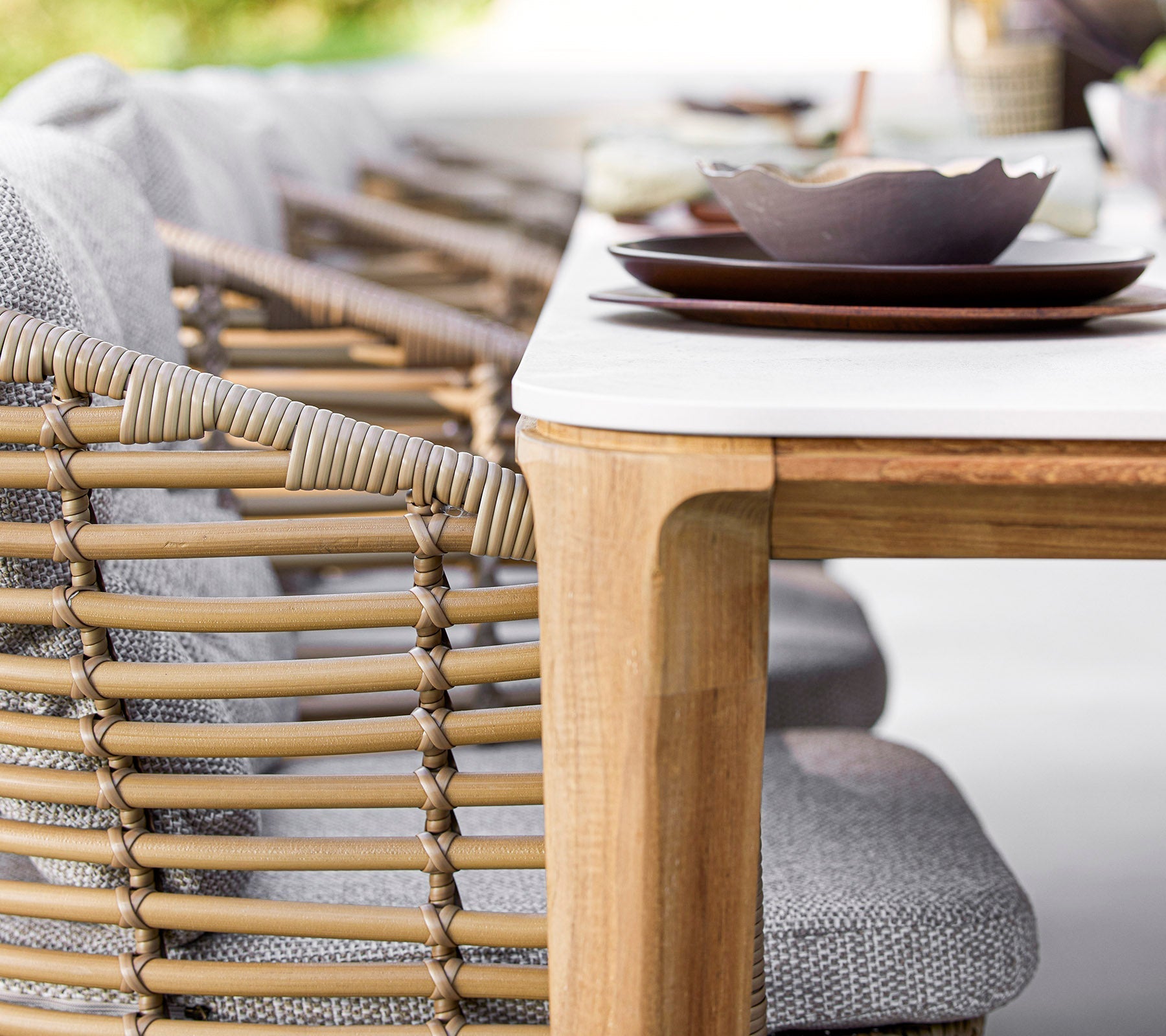 Cane-line Aspect Dining Table Base, 280X100cm-Beaumonde