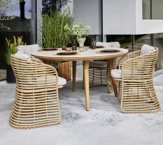 Cane-line Aspect Dining Table Base, Dia. 144cm-Beaumonde