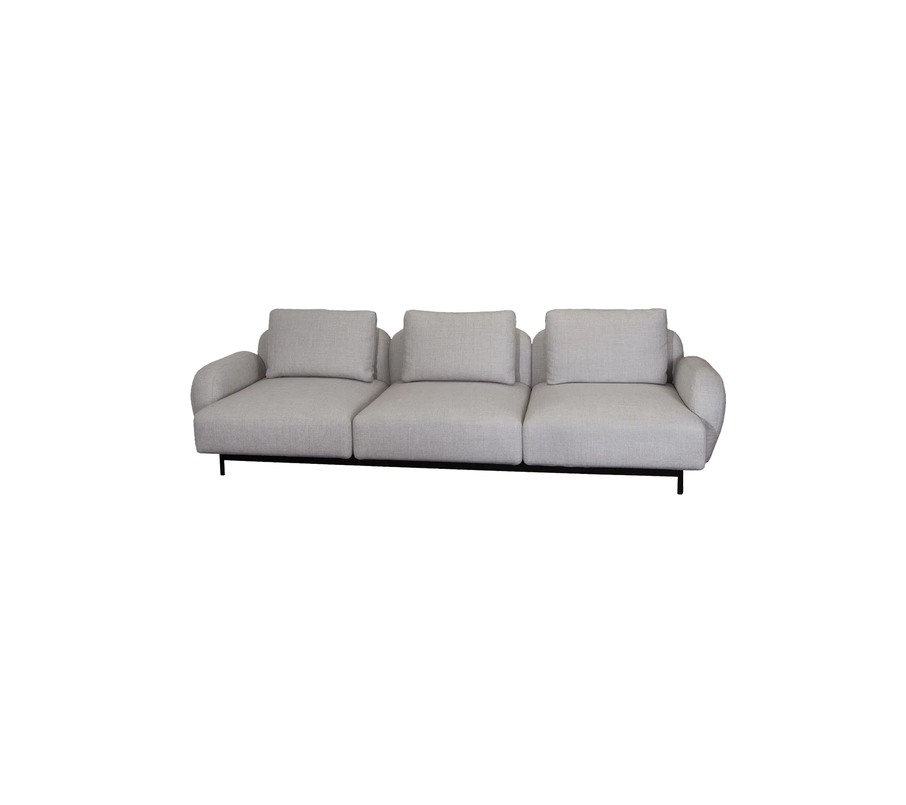 Cane-line Aura 3-Seater Sofa with Low Armrest-Beaumonde