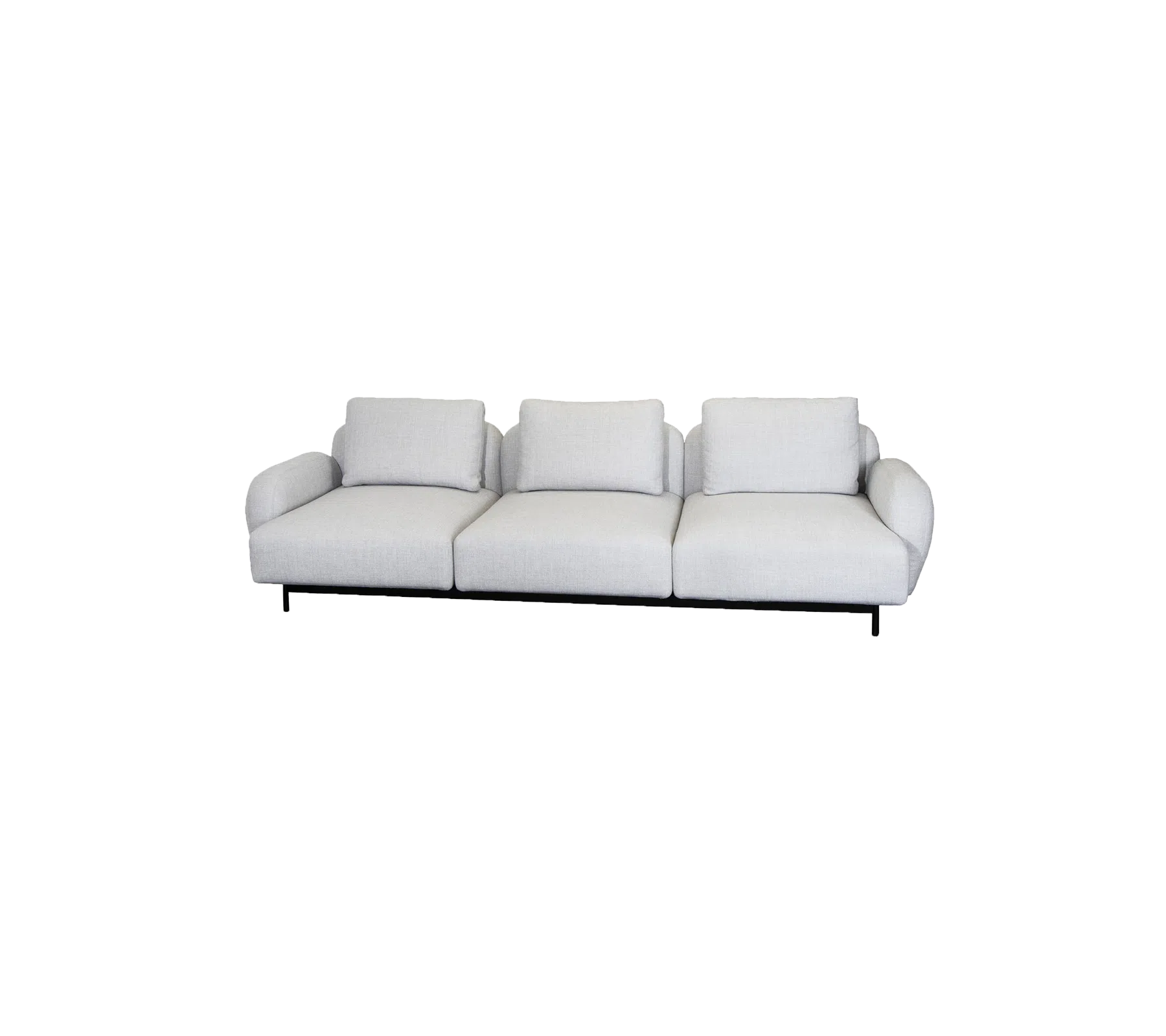 Cane-line Aura 3-Seater Sofa with Low Armrest-Beaumonde