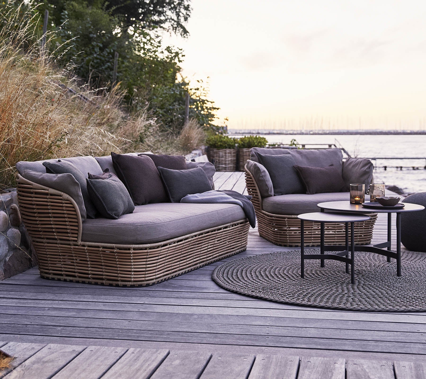 Cane-line Basket 2-Seater Sofa-Beaumonde