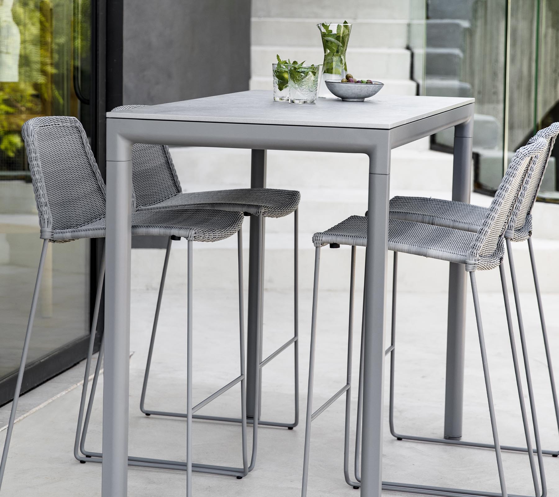 Cane-line Breeze Bar Chair, Stackable [DISC]-Beaumonde