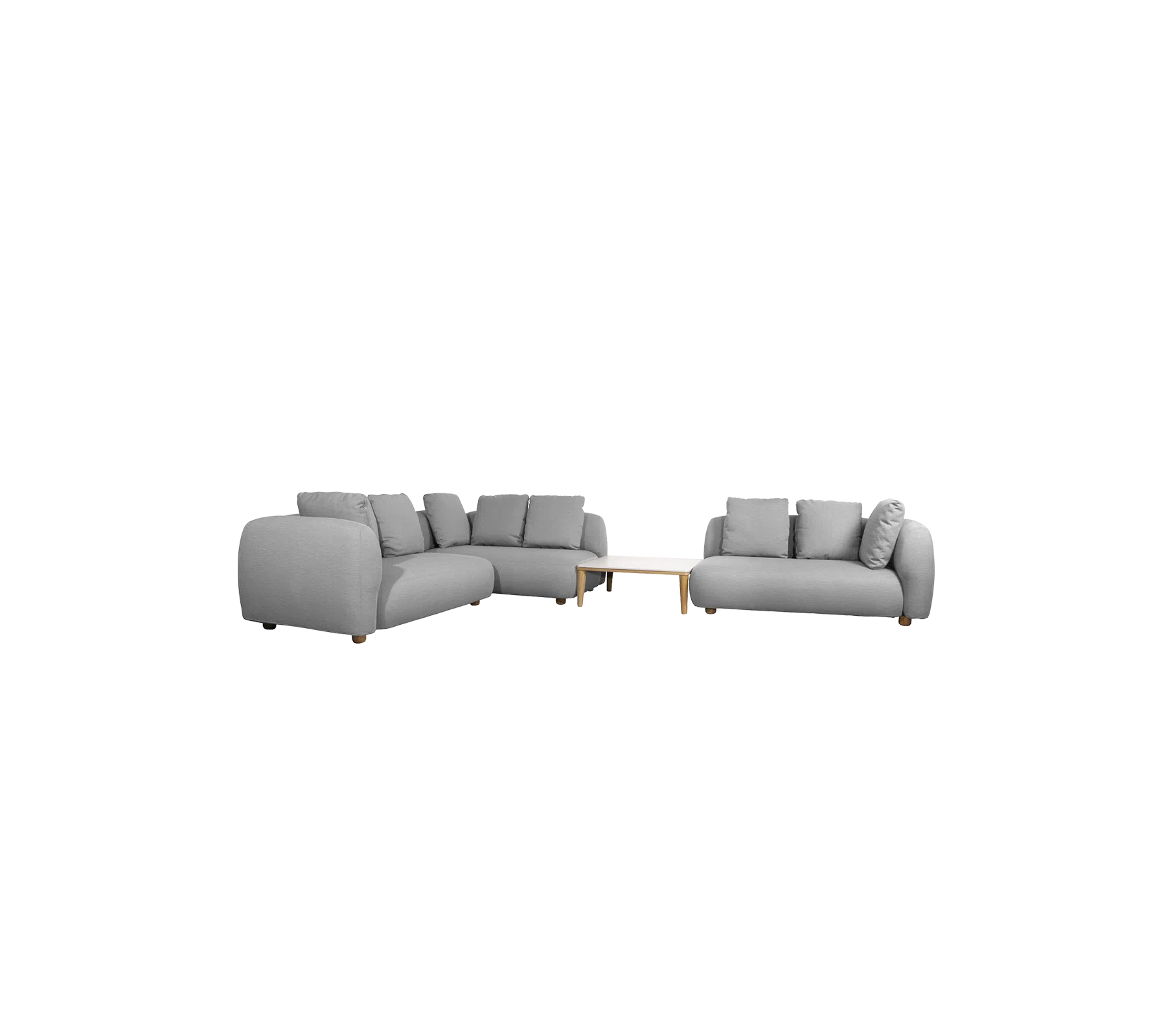 Cane-line Capture Corner Sofa with Table-Beaumonde
