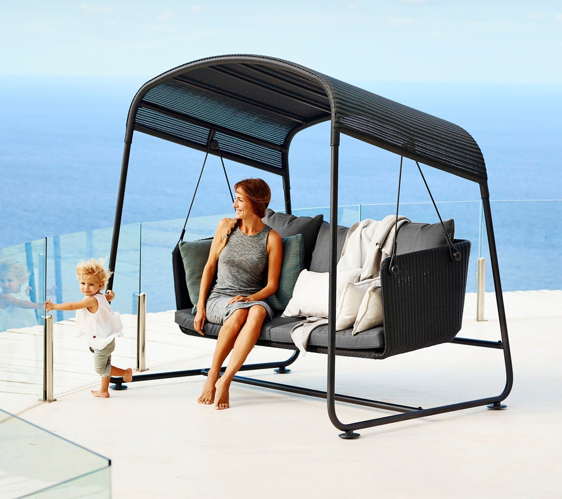 Cane-line Cave Swing Sofa-Beaumonde