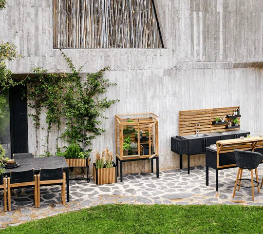 Cane-line Combine Planter Rectangular incl. base-Beaumonde