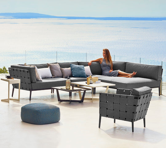 Cane-line Conic 1 Outdoor Corner Sofa Set-Beaumonde