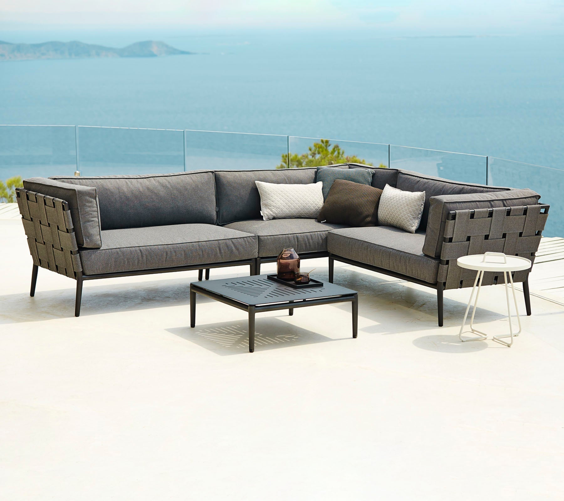 Cane-line Conic Coffee Table, 75X75cm-Beaumonde