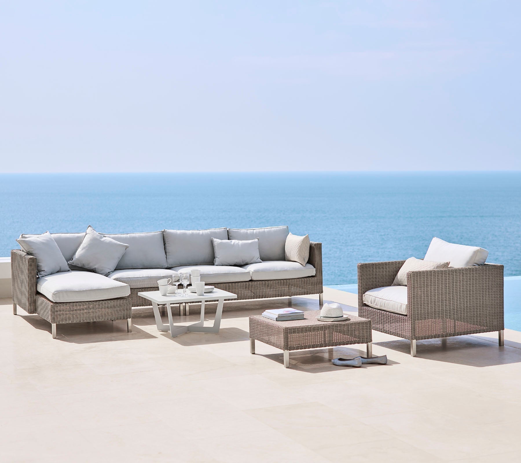 Cane-line Connect Chaise Lounge Module Right-Beaumonde