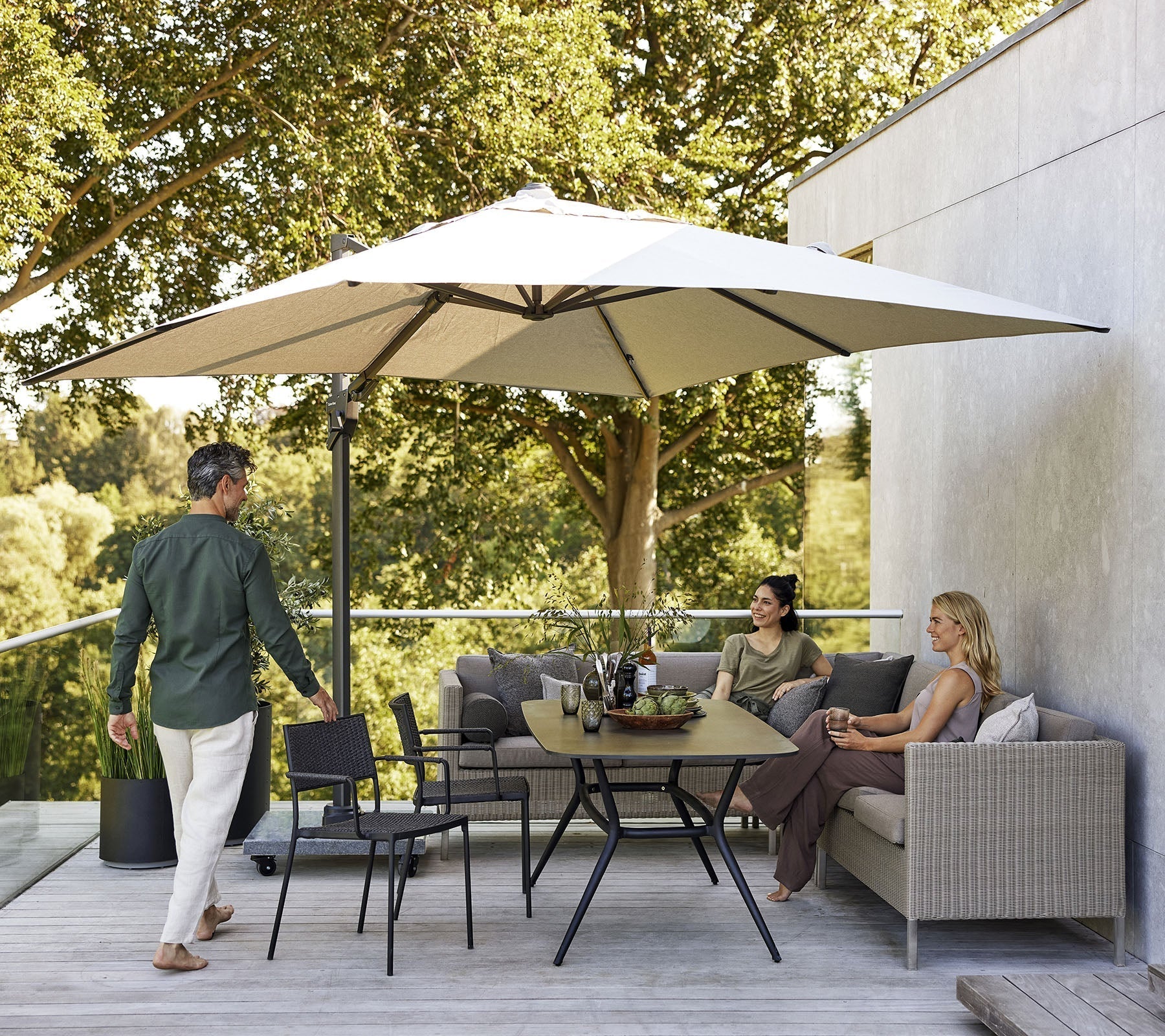 Cane-line Connect Dining Lounge 2-Seater Sofa Right Module-Beaumonde