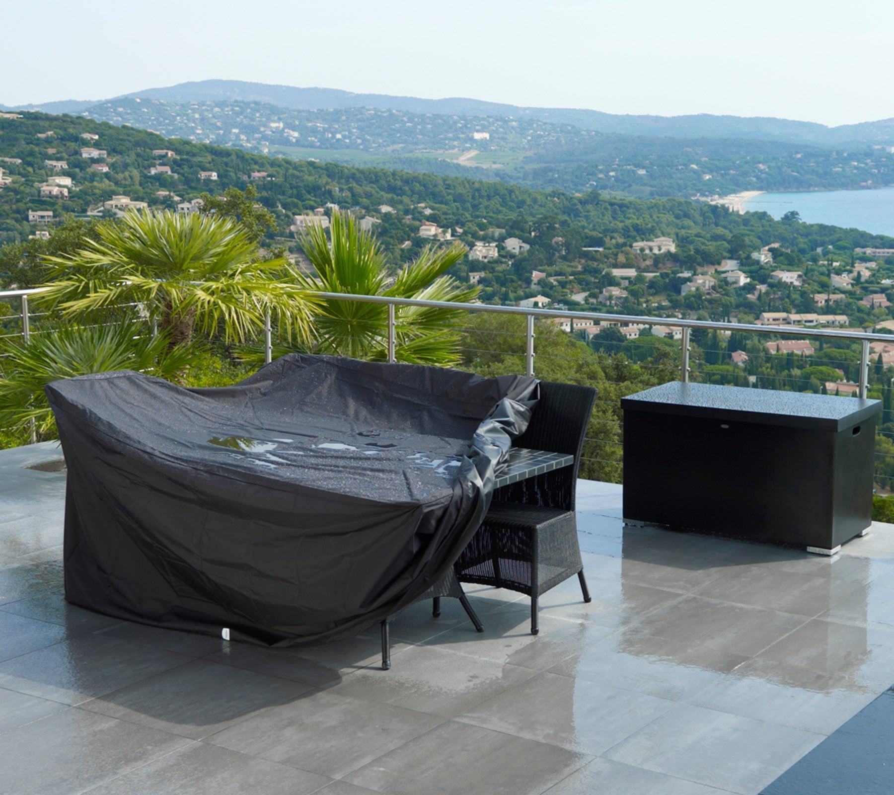 Cane-line Cover 2: Dining Table 280cm incl. 8 Chairs-Beaumonde