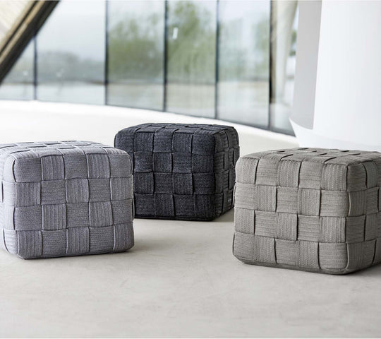 Cane-line Cube Footstool-Beaumonde