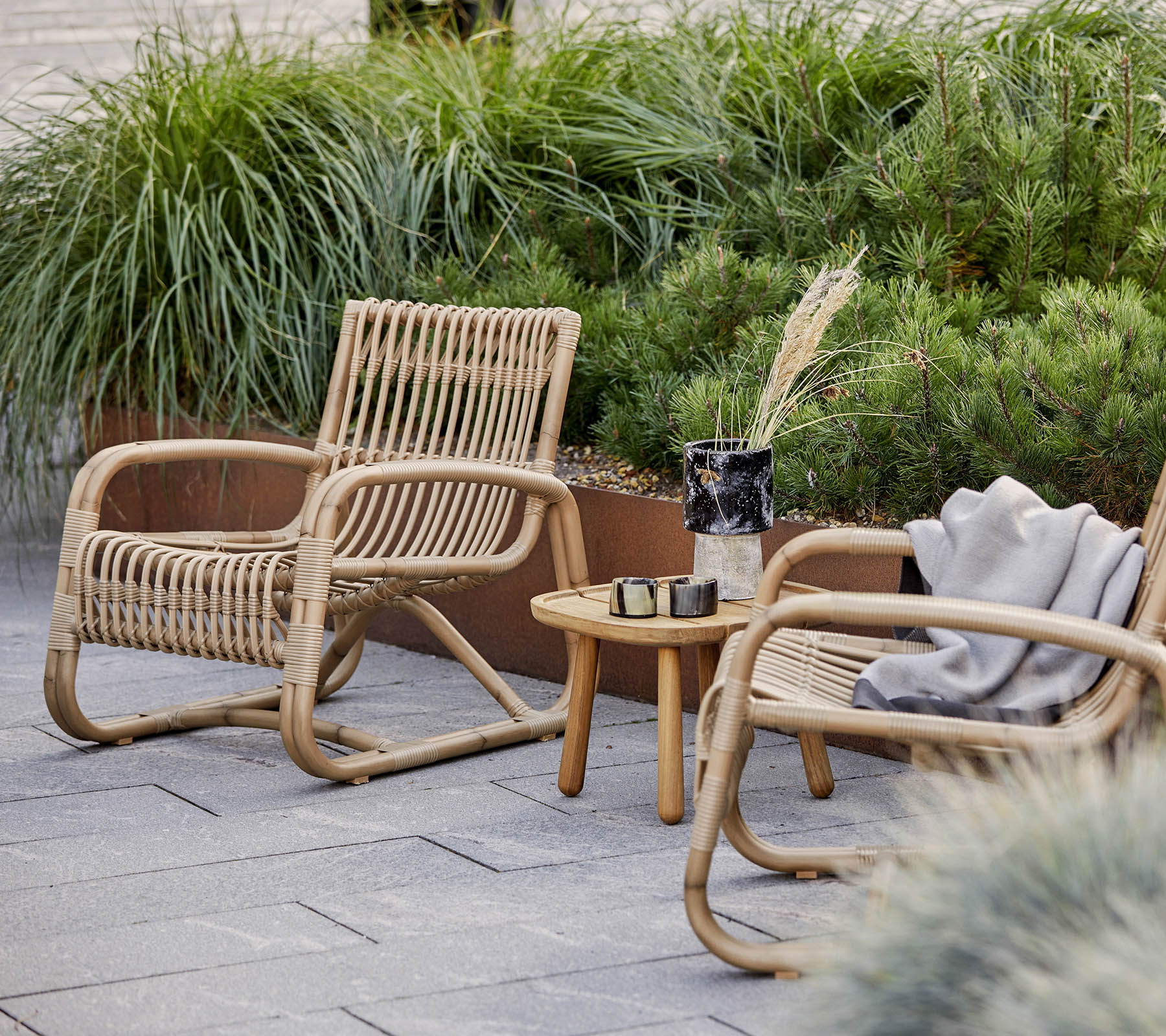 Cane-line Curve Lounge Chair Outdoor-Beaumonde
