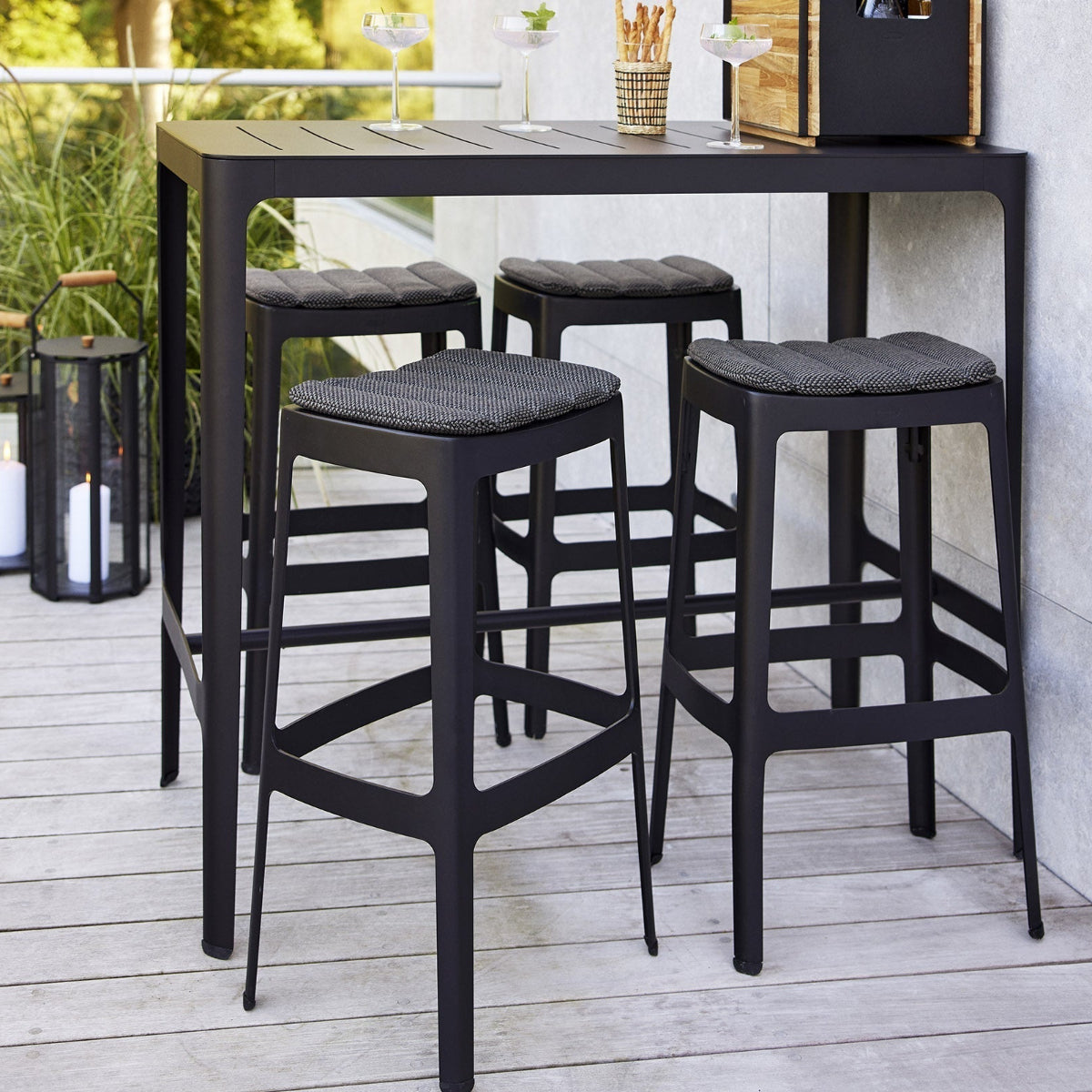 Cane-line Cut Bar Chair Stackable-Beaumonde