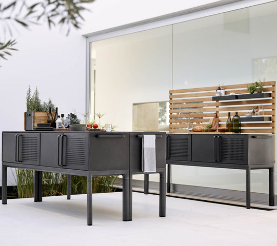 Cane-line Drop Kitchen Module incl. 3 Shelves-Beaumonde