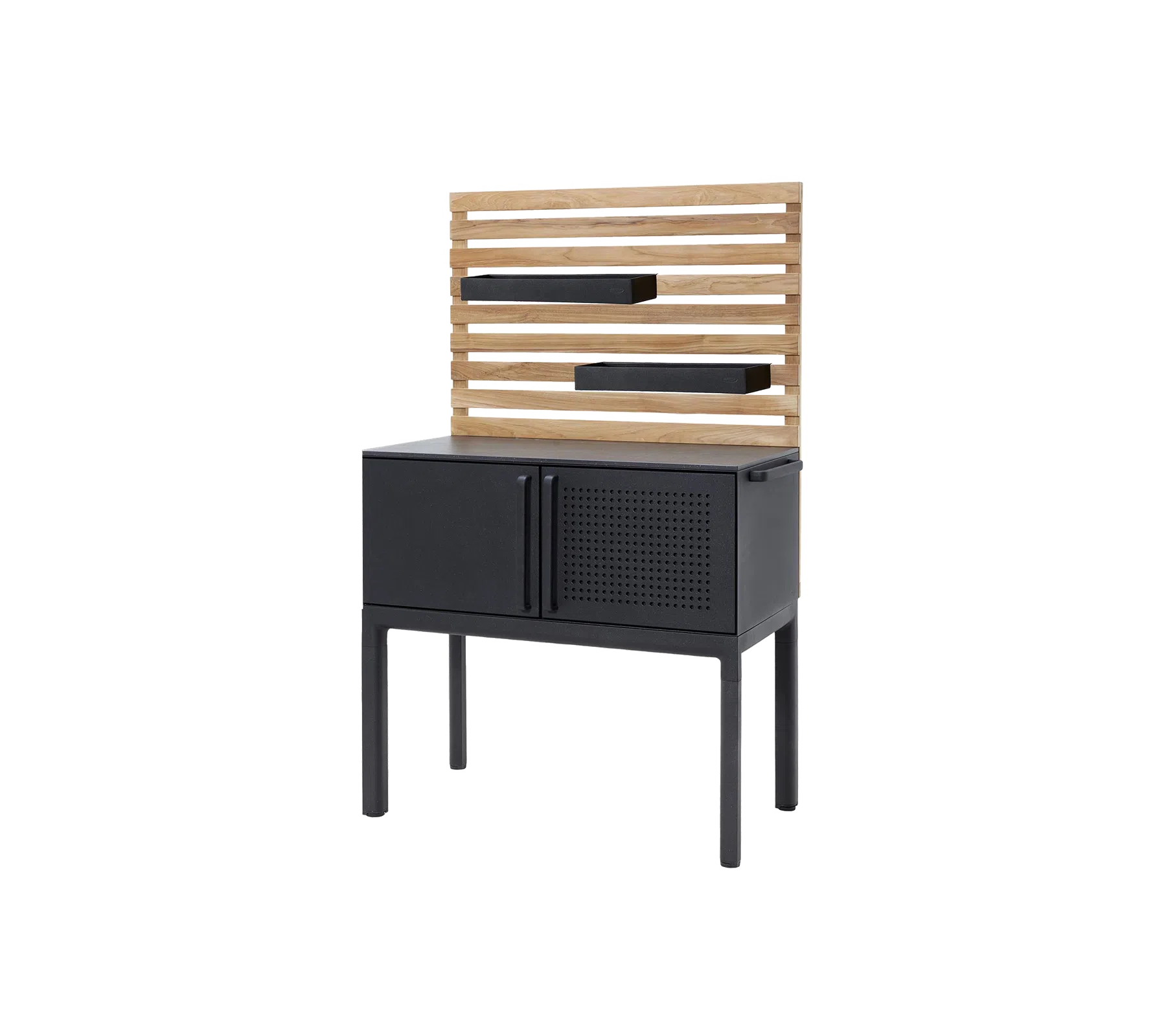 Cane-line Drop Kitchen Single Module incl. 2 Shelves-Beaumonde