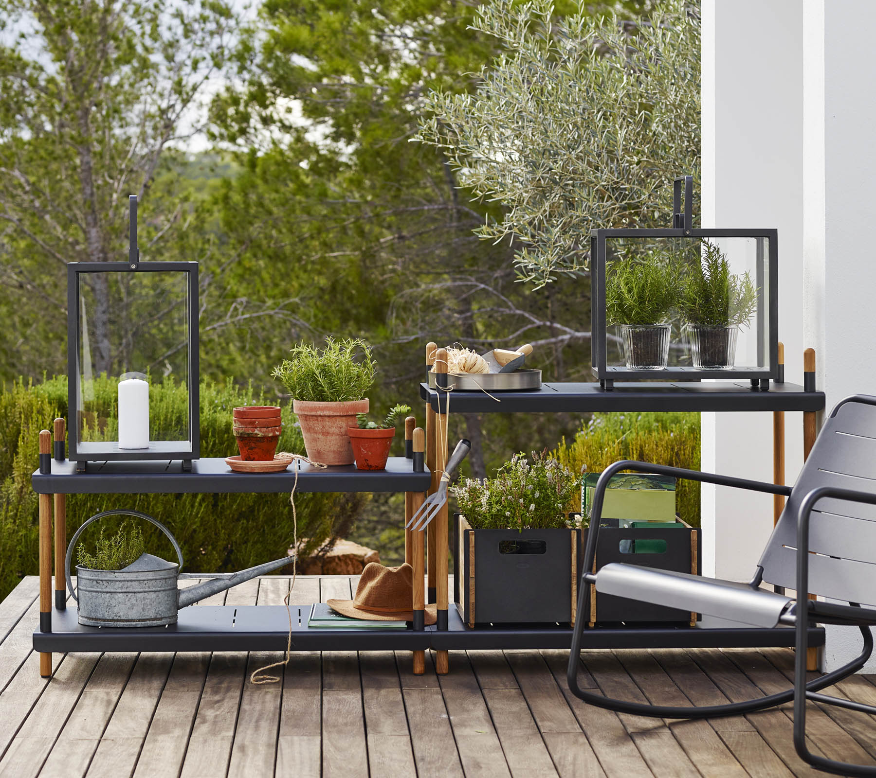 Cane-line Frame Shelving System Low-Beaumonde