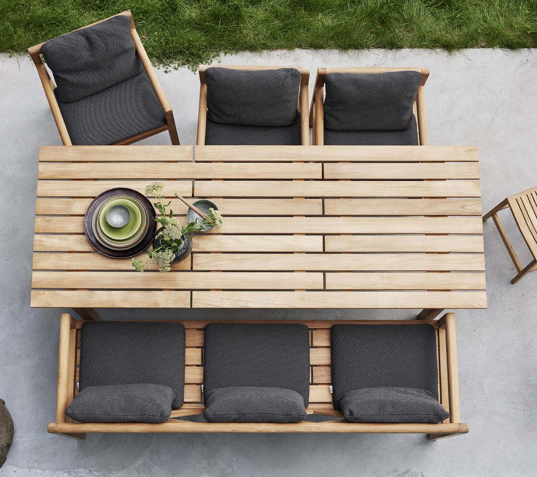 Cane-line Grace 3-Seater Bench-Beaumonde