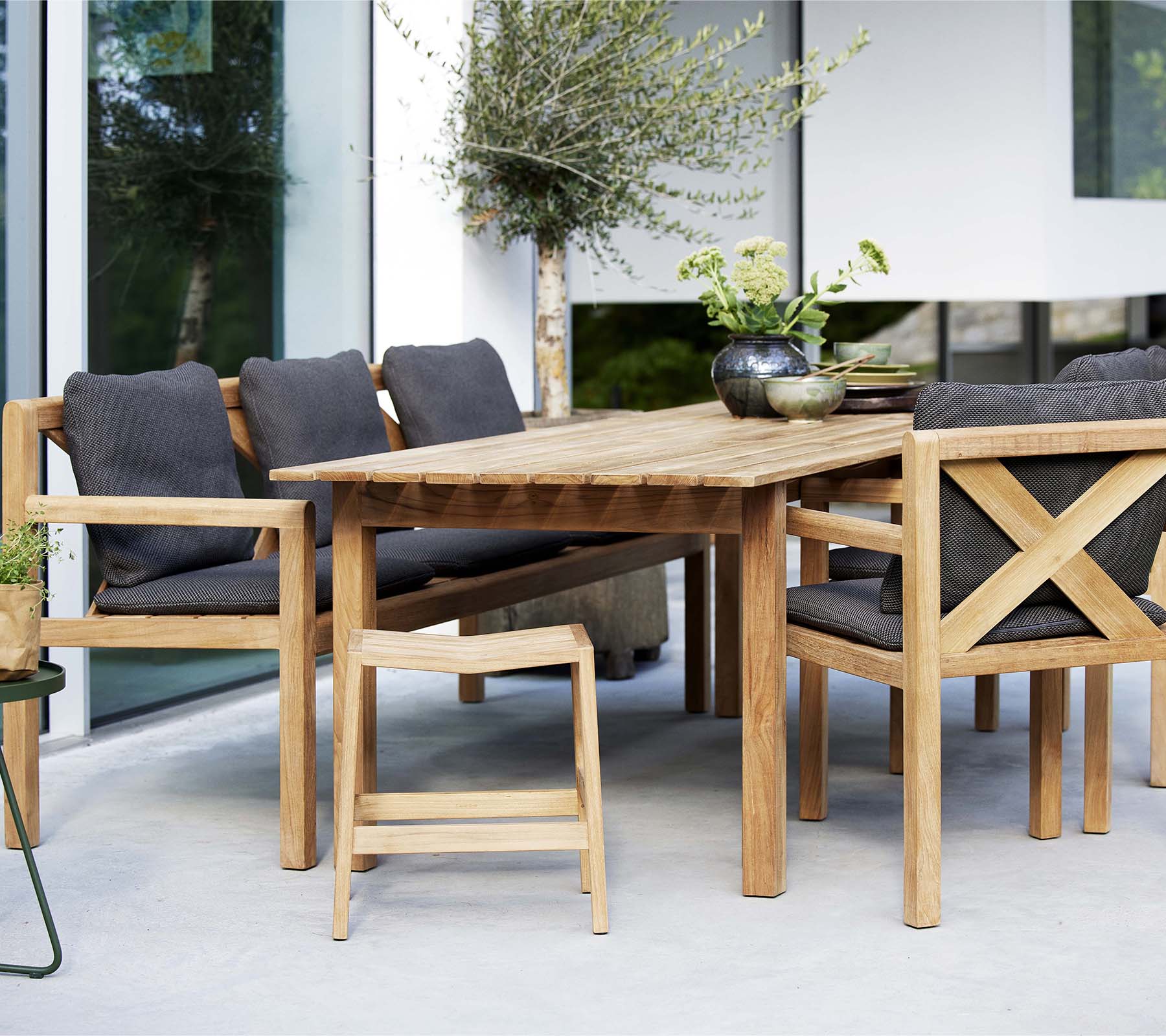Cane-line Grace Dining Table, 240X90cm-Beaumonde