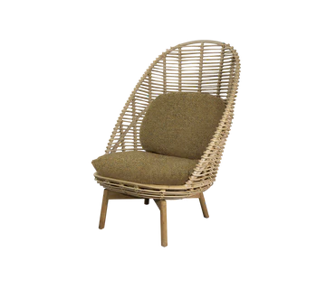 Cane-line Hive Highback Chair with Teak Legs-Beaumonde