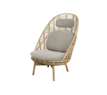 Cane-line Hive Highback Chair with Teak Legs-Beaumonde