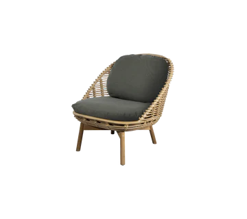 Cane-line Hive Lounge Chair with Teak Legs-Beaumonde