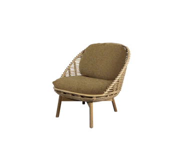 Cane-line Hive Lounge Chair with Teak Legs-Beaumonde