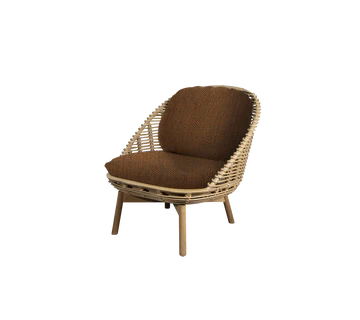Cane-line Hive Lounge Chair with Teak Legs-Beaumonde