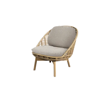 Cane-line Hive Lounge Chair with Teak Legs-Beaumonde