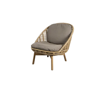 Cane-line Hive Lounge Chair with Teak Legs-Beaumonde