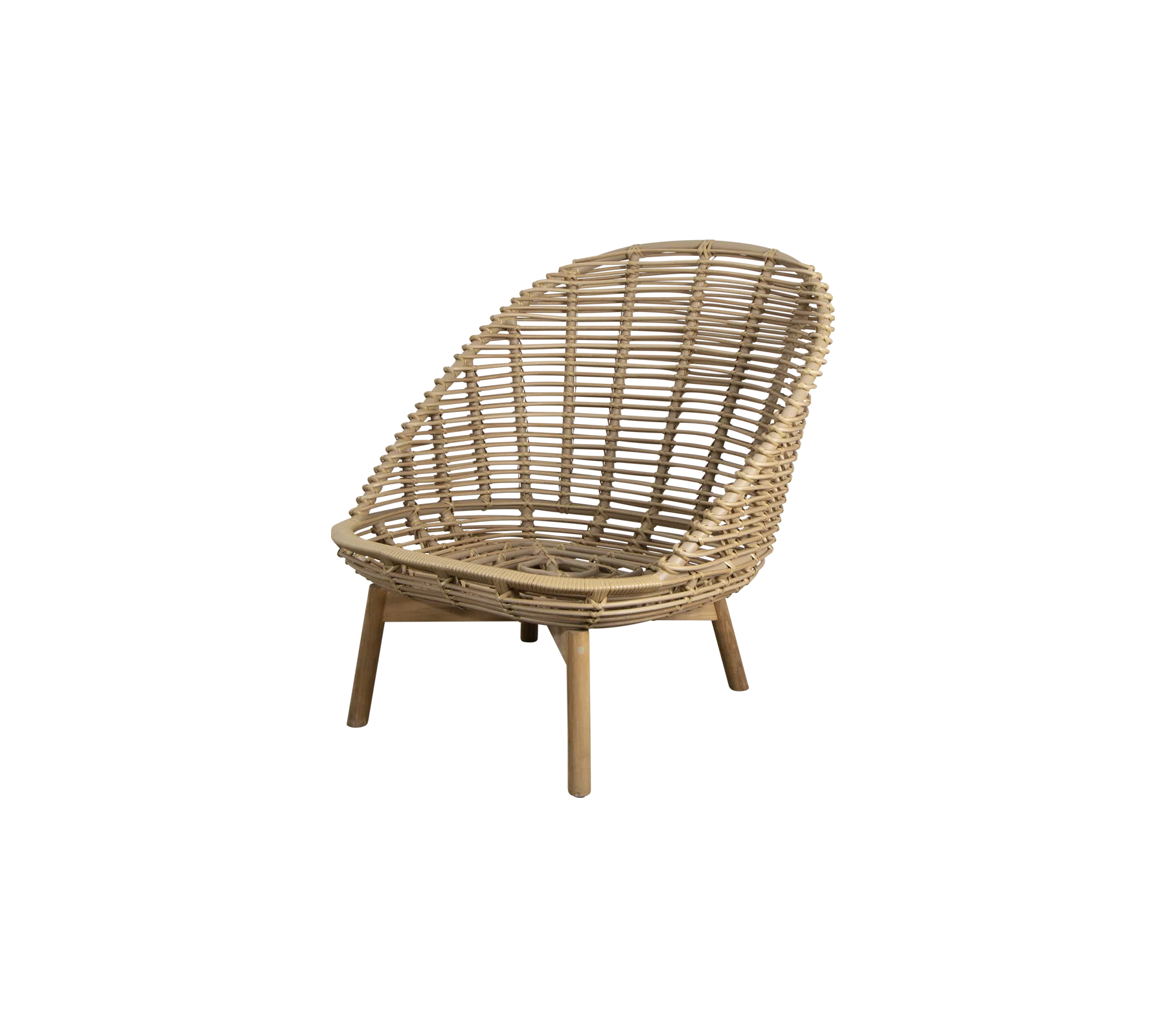 Cane-line Hive Lounge Chair with Teak Legs-Beaumonde