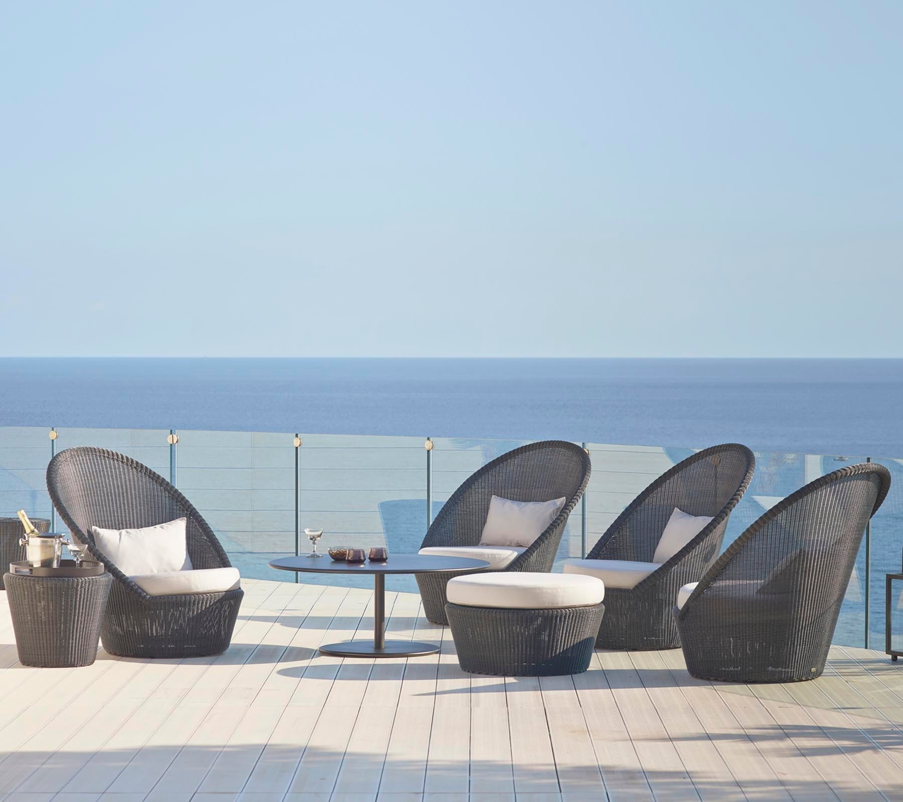 Cane-line Kingston Sunchair with Wheels-Beaumonde