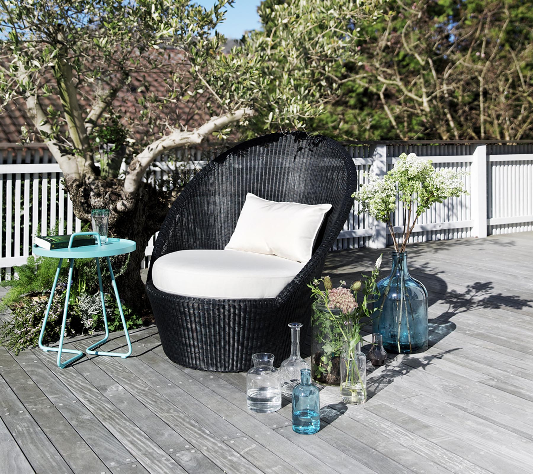 Cane-line Kingston Sunchair with Wheels-Beaumonde