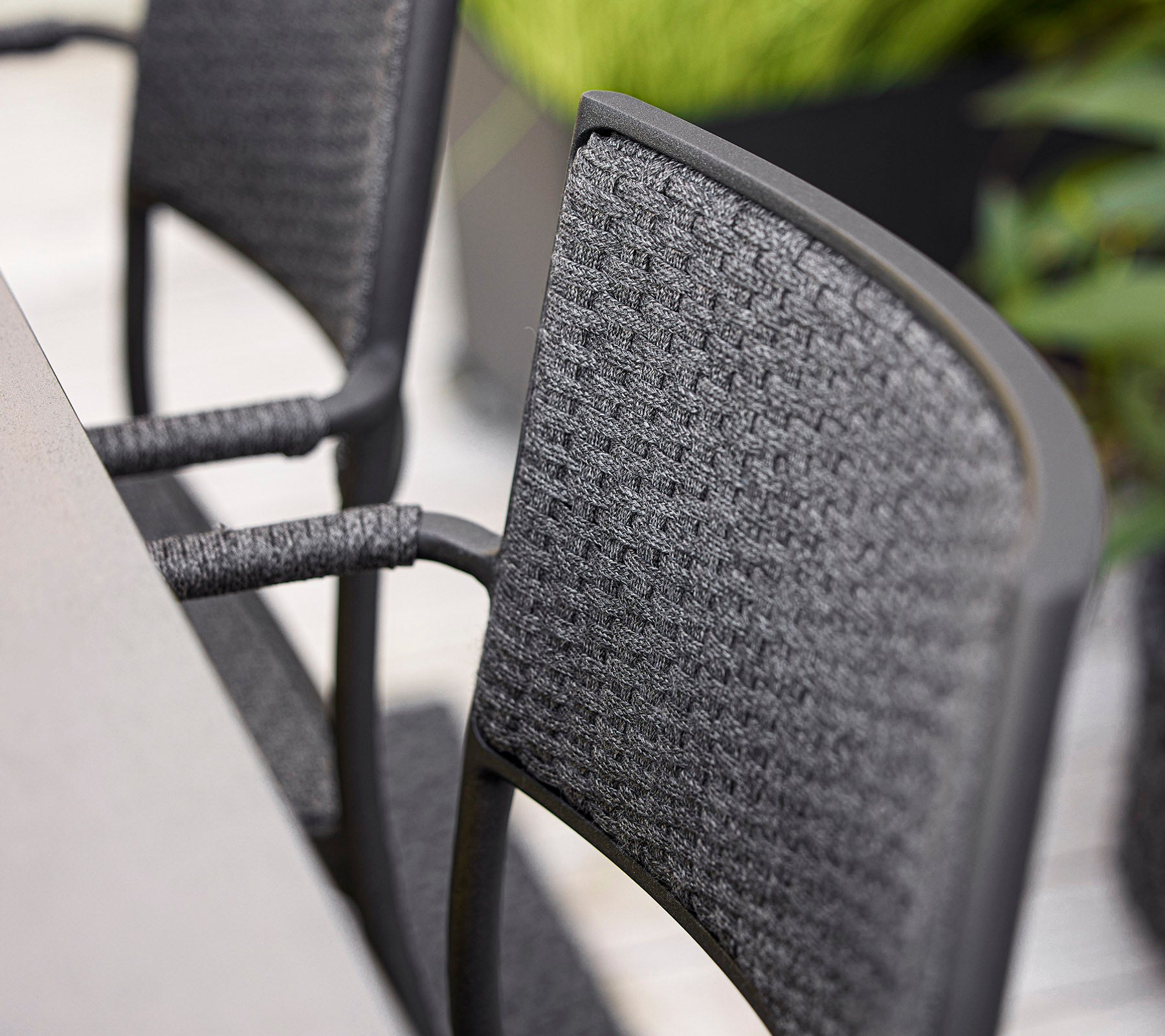 Cane-line Less Armchair, Stackable Soft Rope-Beaumonde