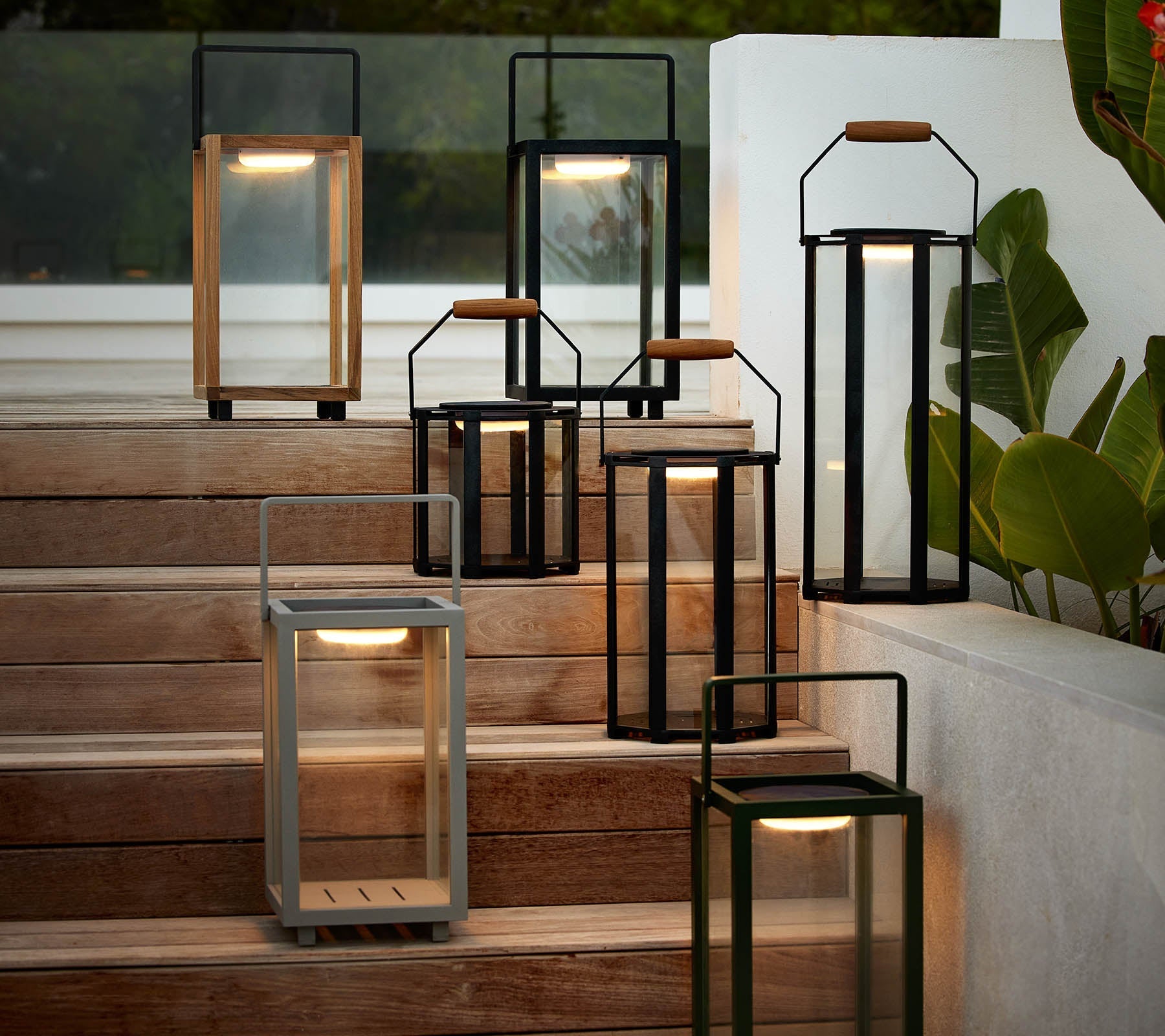 Cane-line Lid & Led F/Lightlux Lanterns - All Sizes-Beaumonde