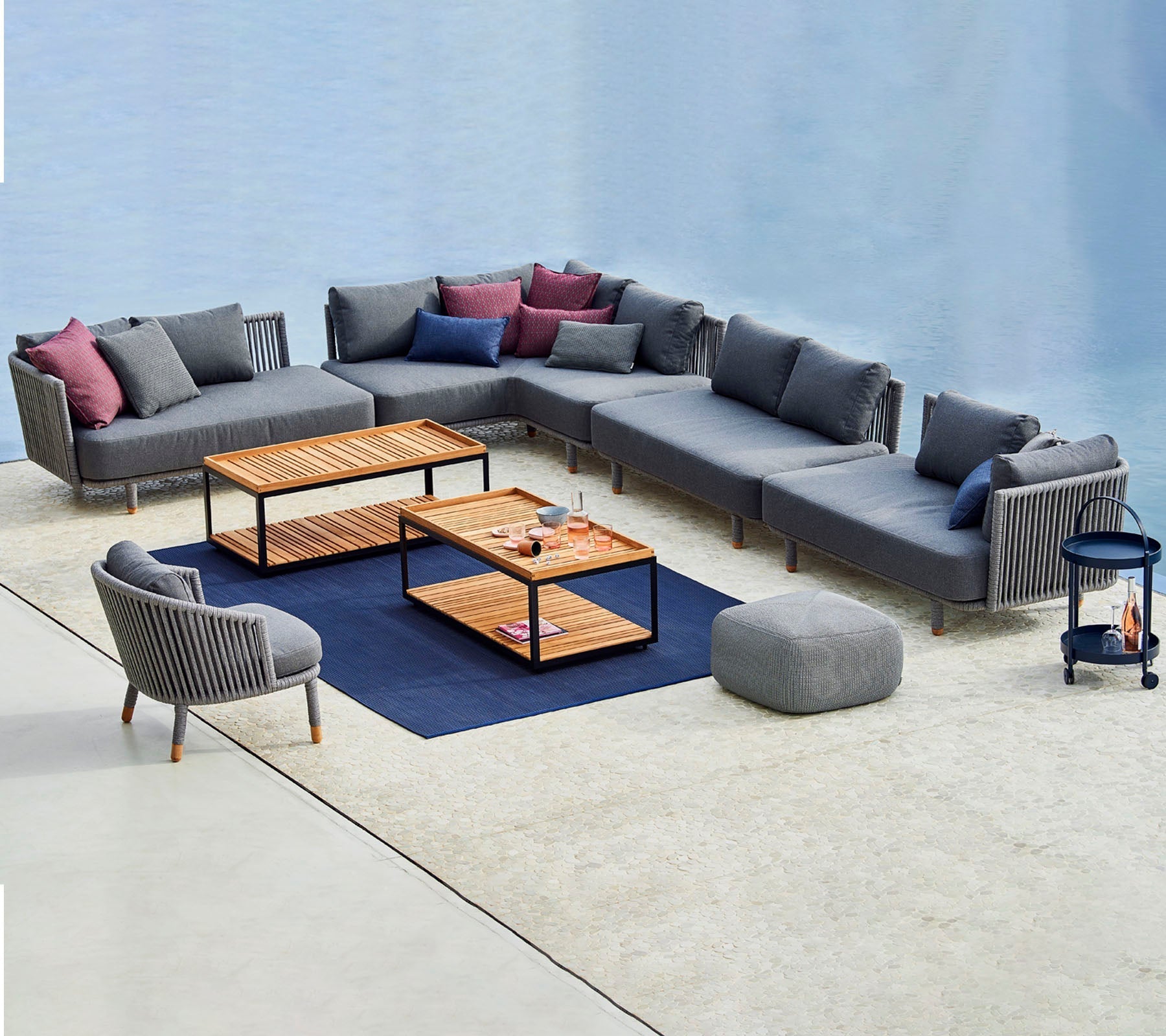 Cane-line Moments 3 Outdoor Corner Sofa-Beaumonde