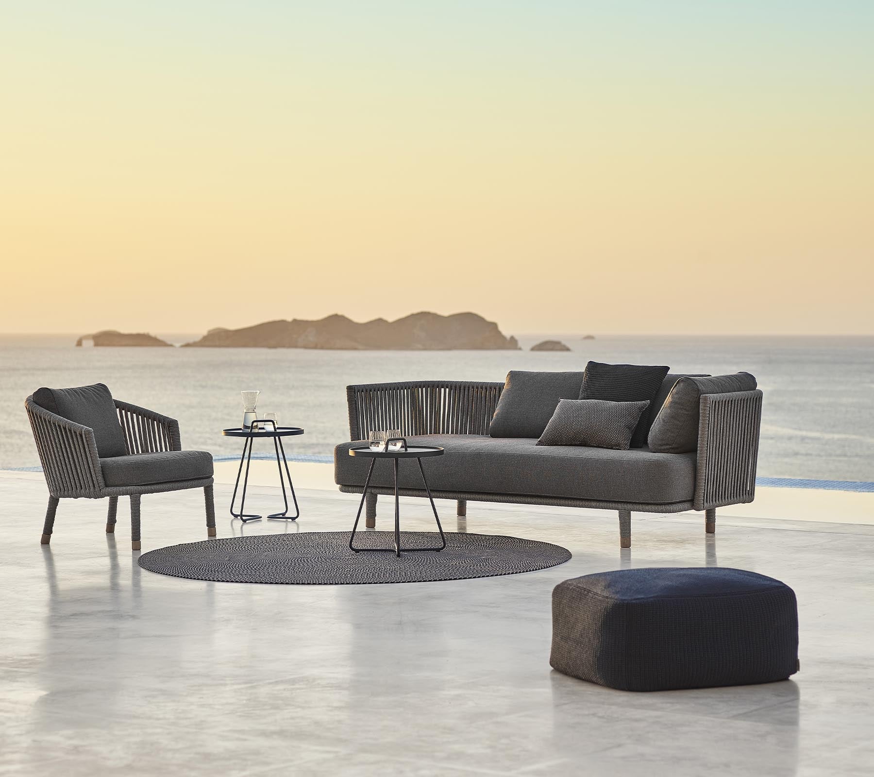 Cane-line Moments 3-Seater Sofa-Beaumonde
