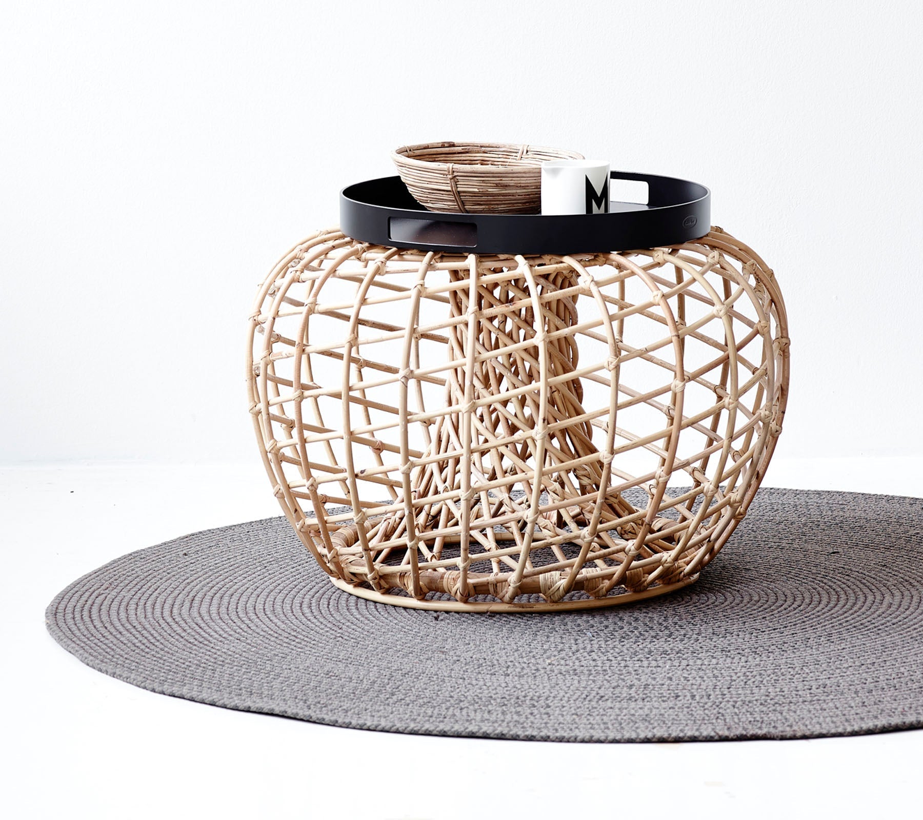 Cane-line Nest Coffee Table/Footstool Small Indoor-Beaumonde