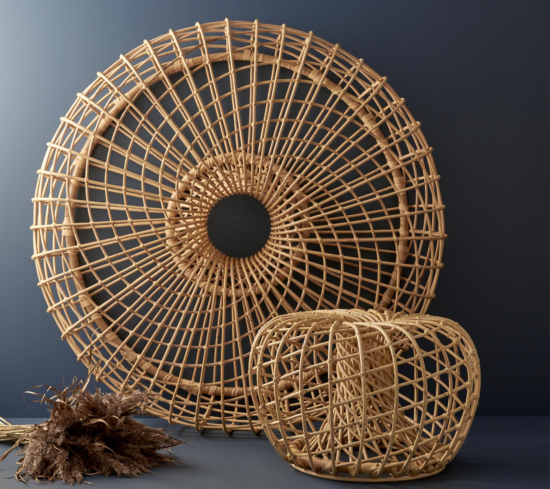 Cane-line Nest Coffee Table/Footstool Small Indoor-Beaumonde