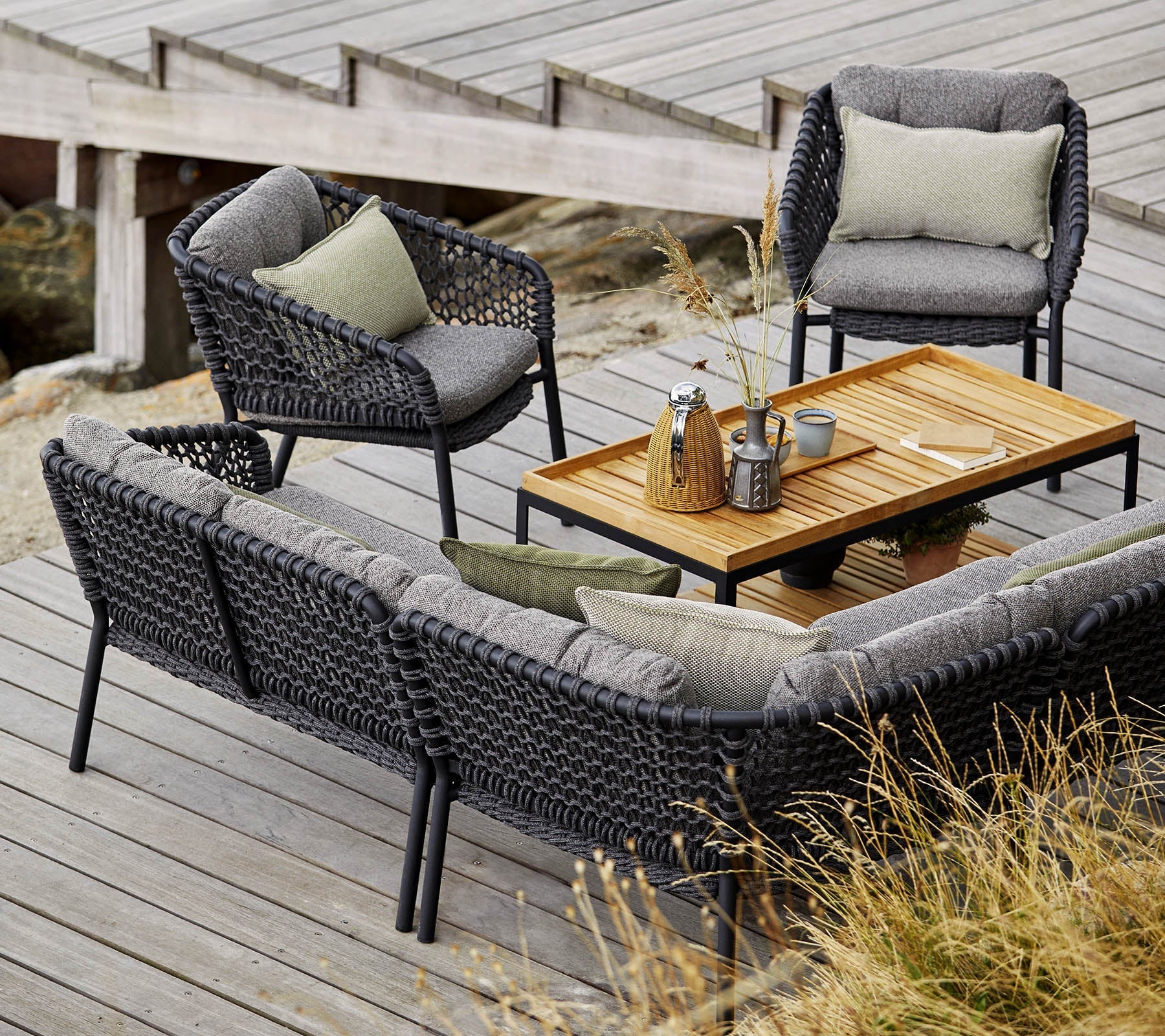 Cane-line Ocean Lounge Chair, Stackable-Beaumonde