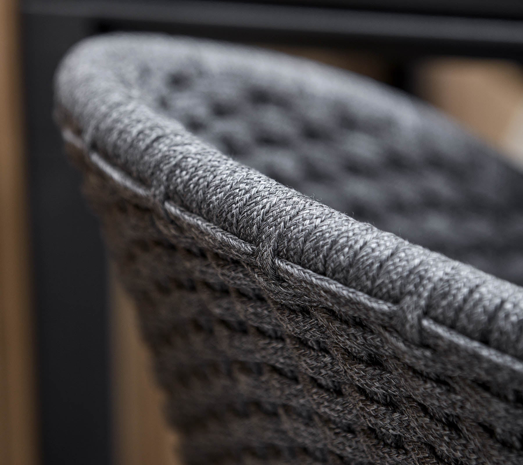 Cane-line Peacock Chair with Black Teak Legs Indoor-Beaumonde