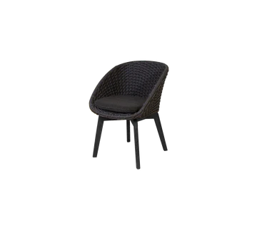 Cane-line Peacock Chair with Black Teak Legs Indoor-Beaumonde
