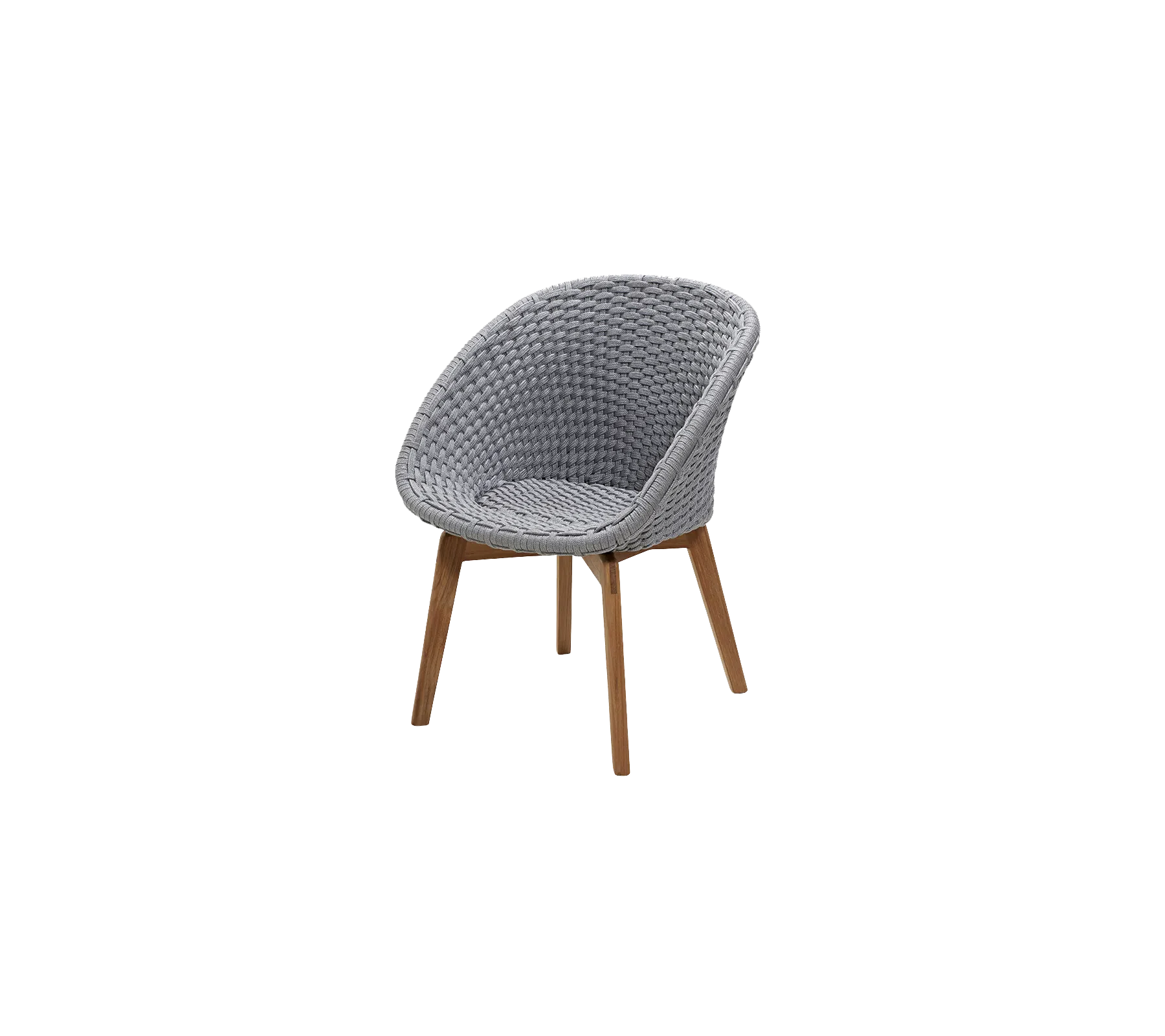 Cane-line Peacock Chair with Teak Legs-Beaumonde