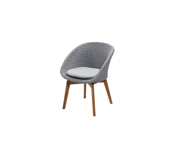 Cane-line Peacock Chair with Teak Legs-Beaumonde
