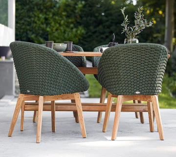 Cane-line Peacock Chair with Teak Legs-Beaumonde
