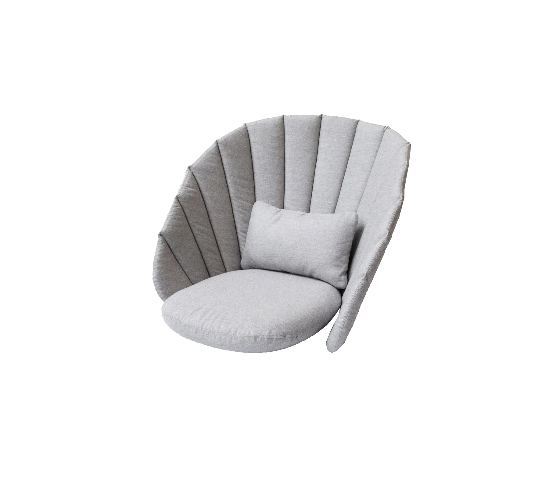 Cane-line Peacock Lounge Chair with Black Aluminium Legs-Beaumonde