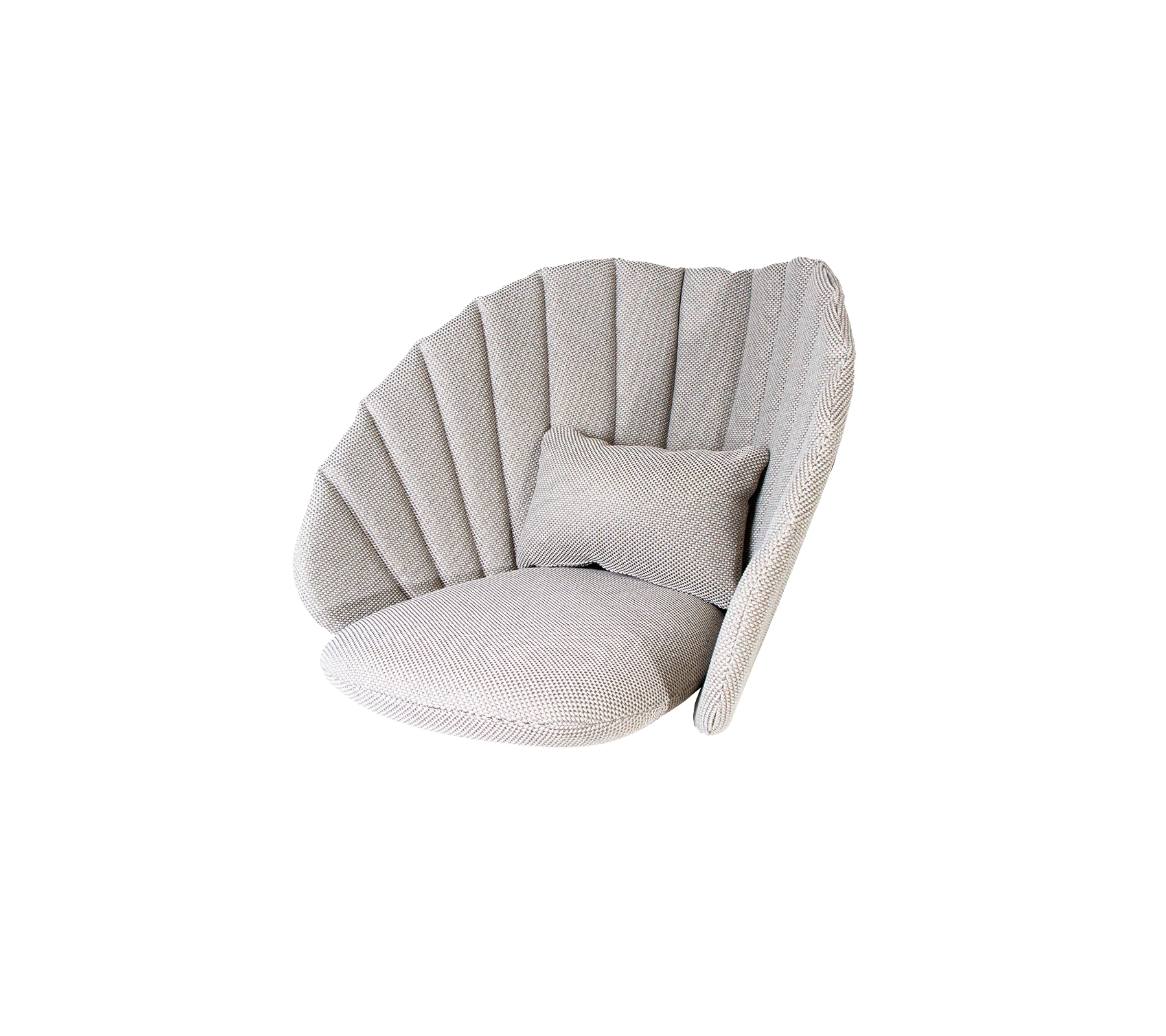Cane-line Peacock Lounge Chair with Teak Legs-Beaumonde