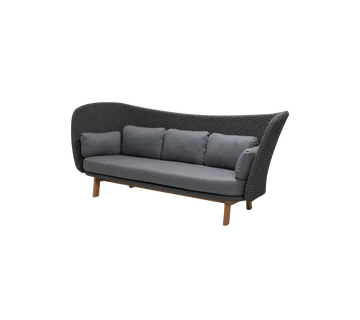 Cane-line Peacock Wing 3-Seater Sofa with Teak Legs