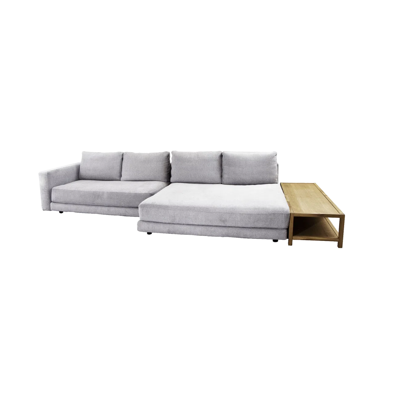 Cane-line Scale 2-Seater Sofa with Double Daybed, Armrest & Table-Beaumonde