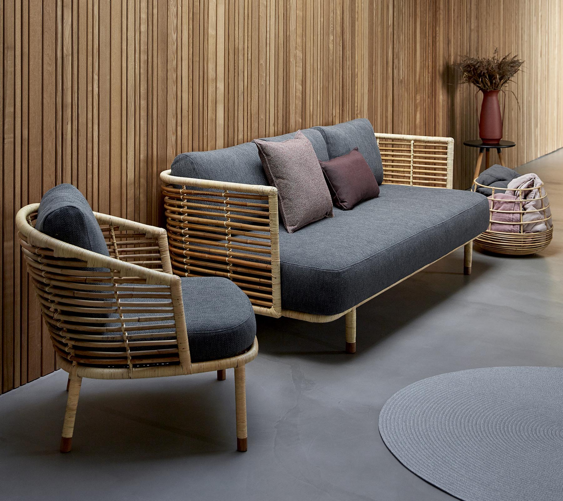Cane-line Sense 3-Seater Sofa Frame Indoor-Beaumonde