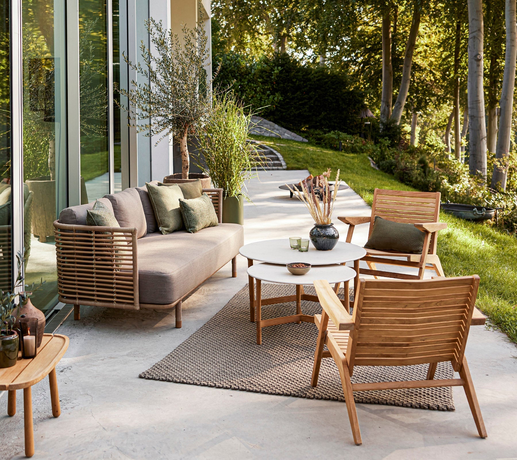 Cane-line Sense 3-Seater Sofa Outdoor-Beaumonde